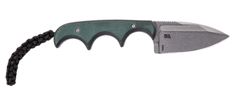 CRKT Minimalist Spear Point Neck Knife – Kompaktes feststehendes Messer mit 8Cr13MoV & Kunststoffgriff