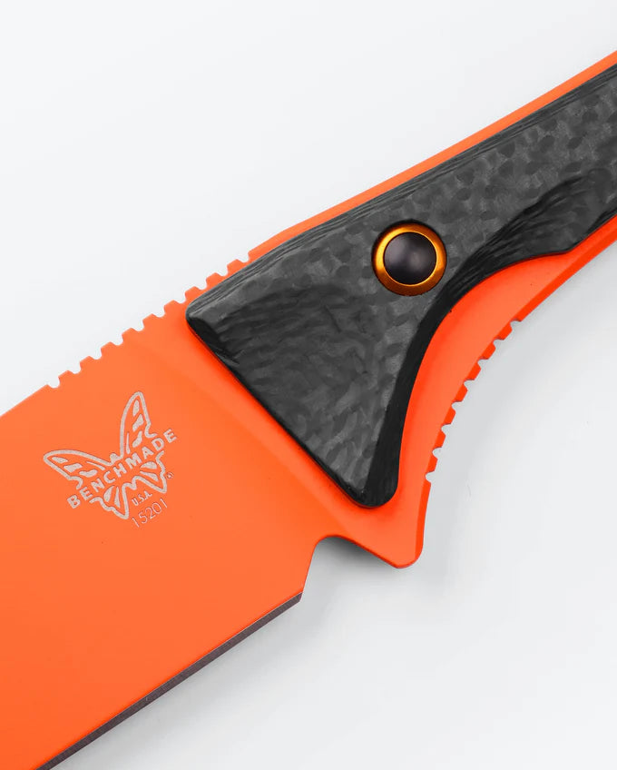 Benchmade 15201OR Altitude CPM-S90V – Ultraleichtes Jagdmesser aus Carbon