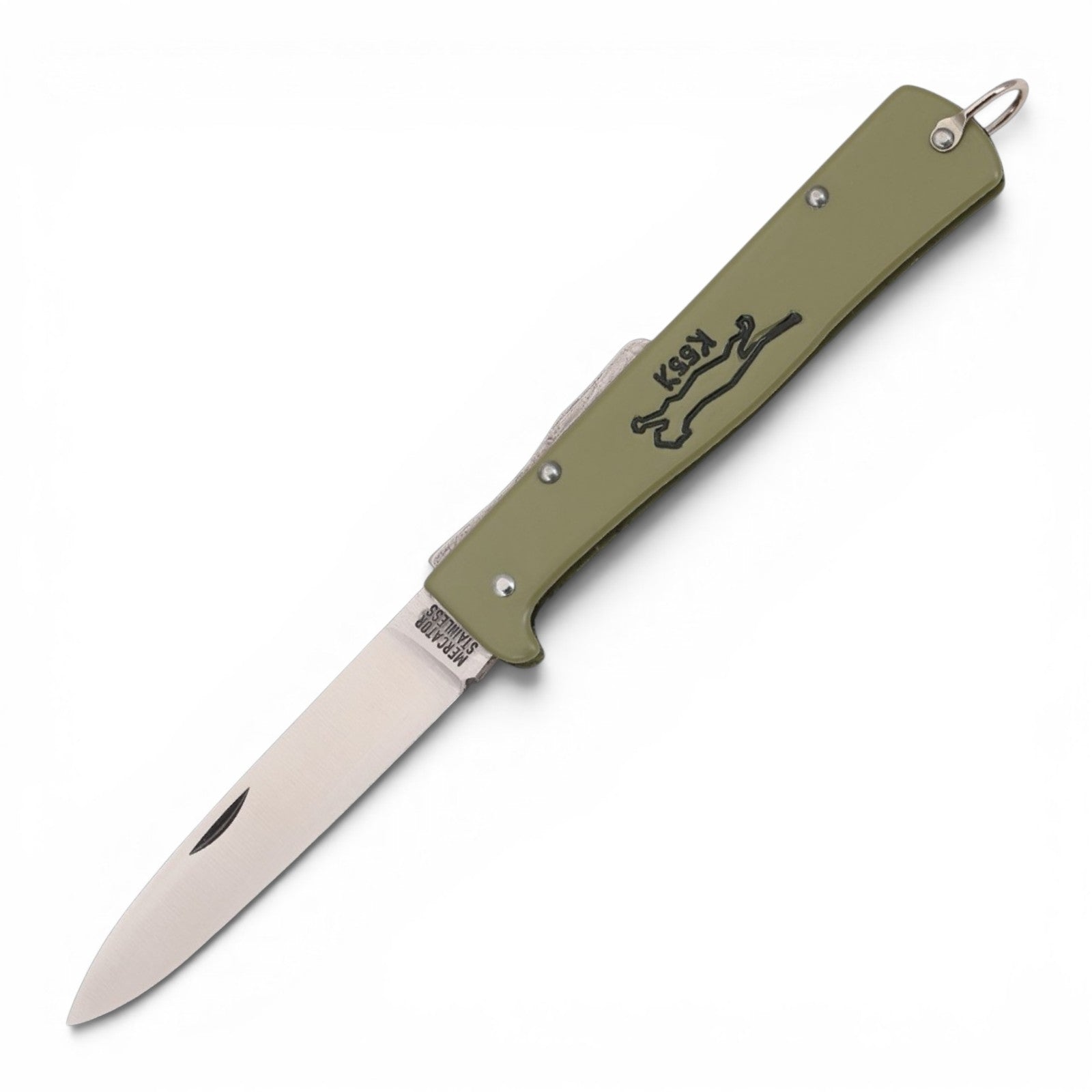 OTTER Mercator K55K Katze Schilfgrün – IWA Knife Award 2023, Black Cat, Solingen
