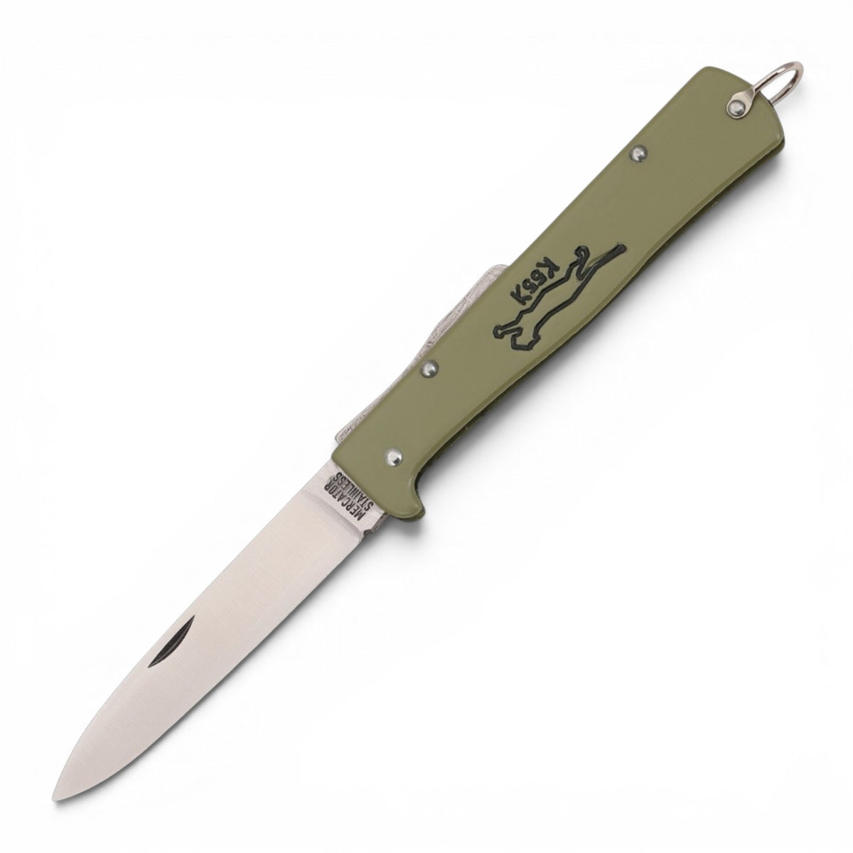 OTTER Mercator K55K Katze Schilfgrün – IWA Knife Award 2023, Black Cat, Solingen