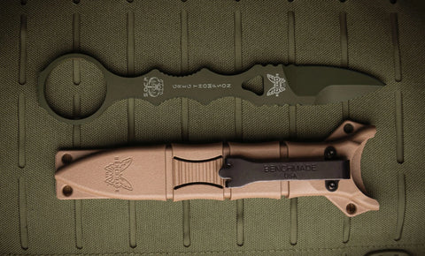 Benchmade 177GN Mini SOCP Dagger Olive Drab – 440C Dolch | Single Edge | Made USA