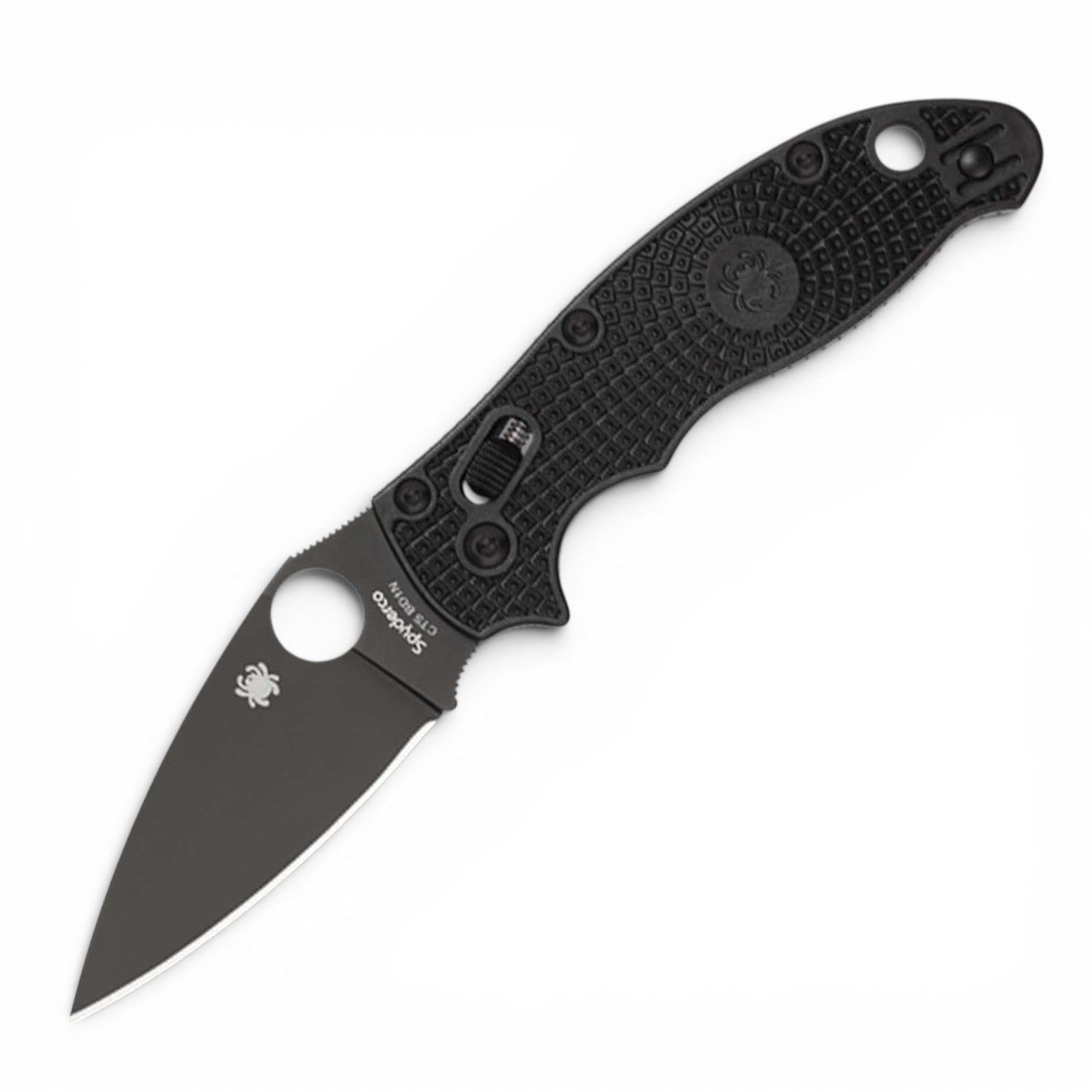 Spyderco Manix 2 Lightweight All Black – Ultraleichtes Taschenmesser mit Ball Bearing Lock