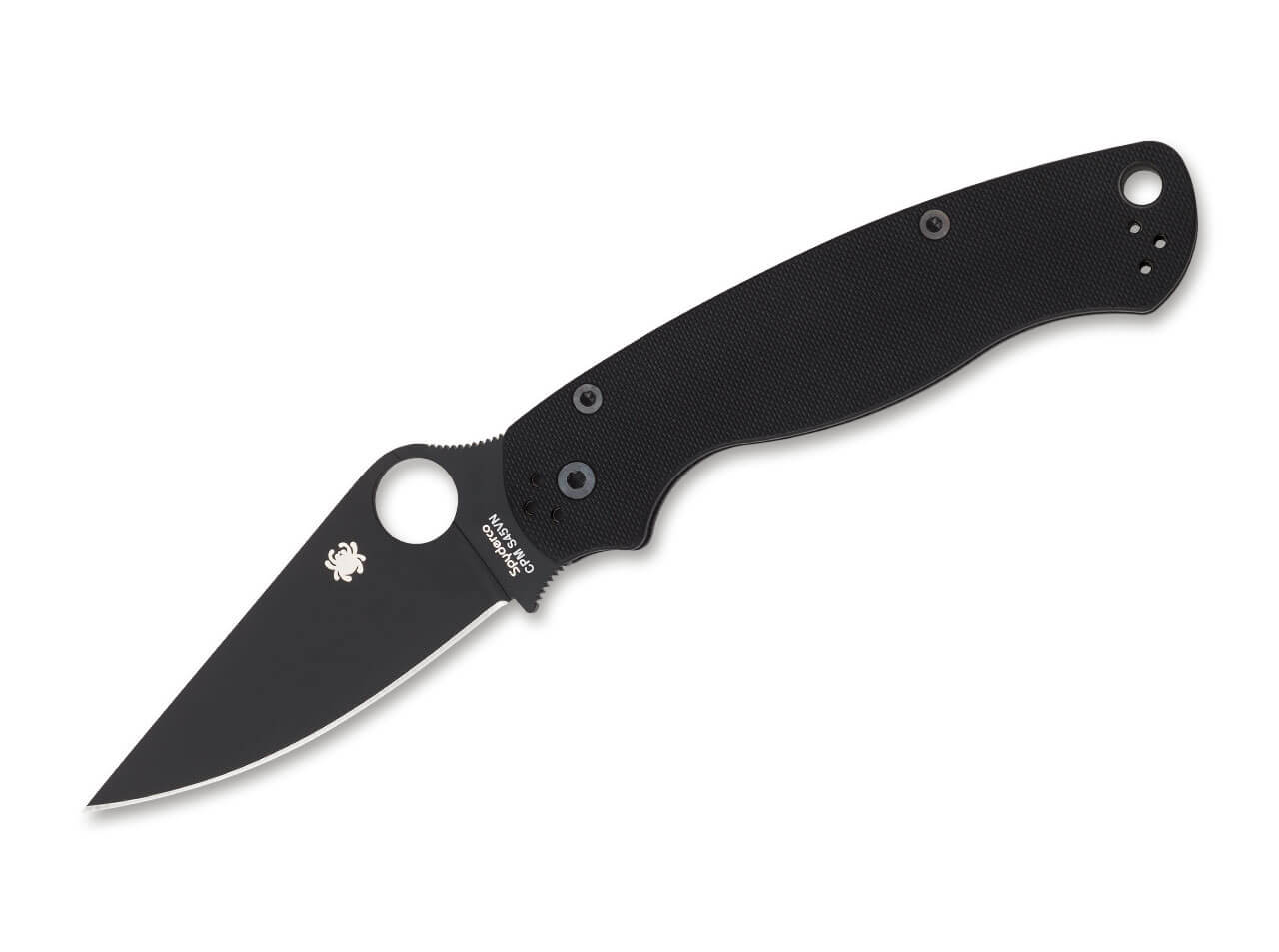 Spyderco Para-Military 2 Black – EDC-Taschenmesser mit CPM-S-45VN & Compression Lock