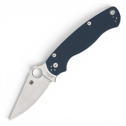 Spyderco Para Military 2 CPM SPY27 – Taschenmesser mit Exklusivstahl & G10 Kobaltblau