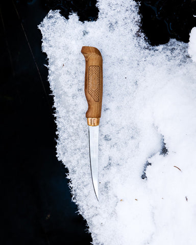 Marttiini Superflex Fischfiletiermesser – Extrem flexibles Filetiermesser, Birkenholzgriff, 10cm, 15cm oder 19 cm