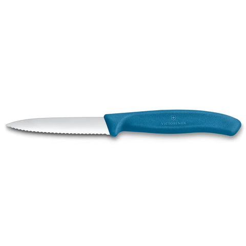 Victorinox Swiss Classic Gemüsemesser mittelspitz Wellenschliff 8 cm – Rostfrei, spülmaschinenfest, Made in Switzerland Victorinox