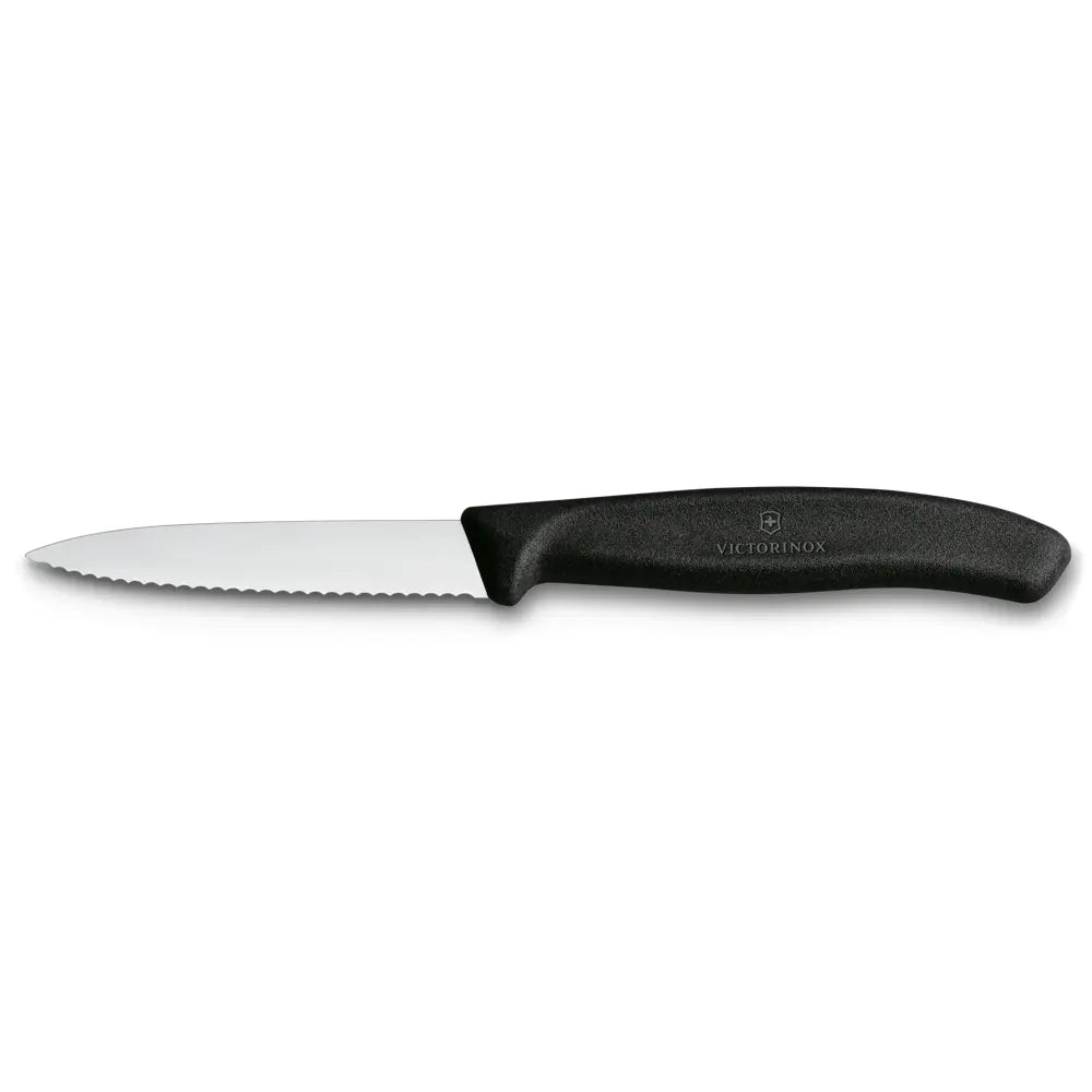 Victorinox Swiss Classic Gemüsemesser mittelspitz Wellenschliff 8 cm – Rostfrei, spülmaschinenfest, Made in Switzerland Victorinox