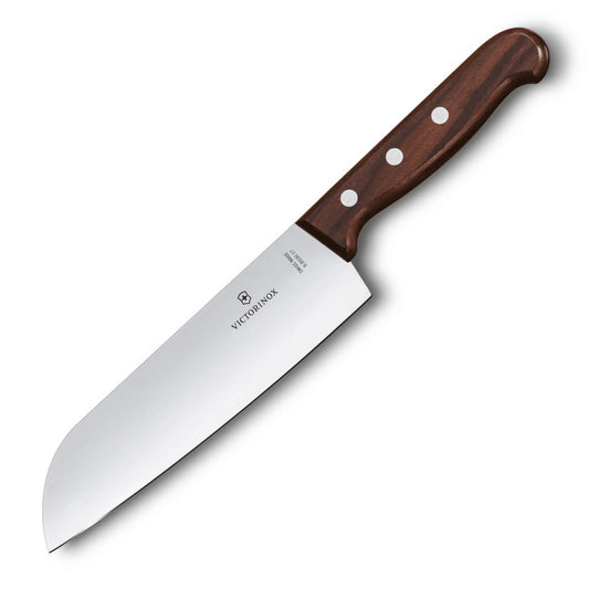 Victorinox Santokumesser 17 cm – Hauptansicht mit Griff aus modifiziertem Ahornholz