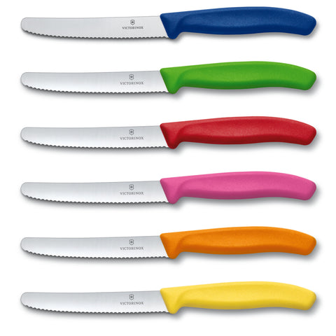 Victorinox Swiss Classic Set 6 tlg. Tafelmesser Brotzeitmesser Frühstücksmesser Gemüsemesser Wellenschliff