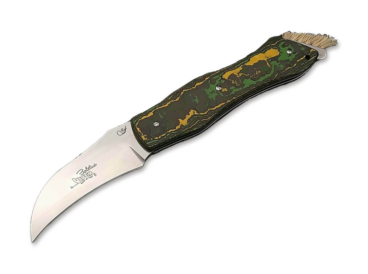 Viper Boletus CF Toxic Storm Pilzmesser Nitro-B Carbon Slipjoint Messer Lederetui