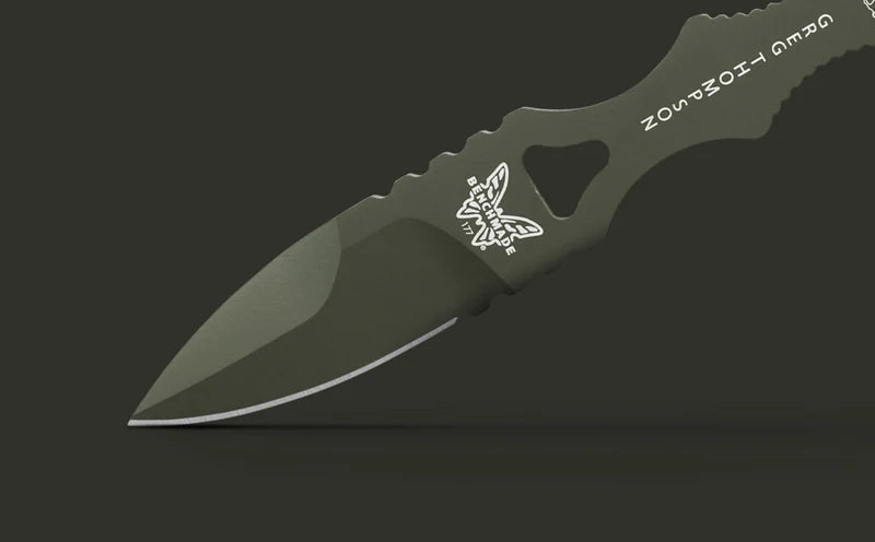 Benchmade 177GN Mini SOCP Dagger Olive Drab – 440C Dolch | Single Edge | Made USA