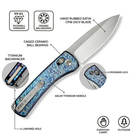 WE Knife Nightblade WE22046-4 – Rückseite mit Taschenclip