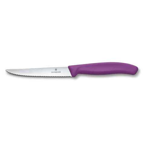 Victorinox Swiss Classic Steak & Pizzamesser Block Wellenschliff – 5-teilig & farbenfroh 6.7126.4C1
