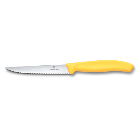 Victorinox Swiss Classic Steak & Pizzamesser Block Wellenschliff – 5-teilig & farbenfroh 6.7126.4C1